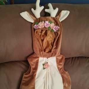 *Only Wore Once*6-9 month deer with floral costume